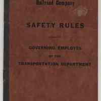 Book: D.L. & W. Railroad Co. Safety Rules, Transportation Dept., 1945.