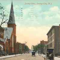 Postcard: Jersey Ave., Jersey City, NJ