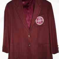 School uniform coat from Sacred Heart Academy, 713 Washington St., Hoboken. N.d., est. 1960 to 2006 (school ceased operations.)