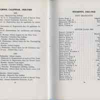          pp 42-43 School Calendar, 1922-1923; Students, 1921-1922
   