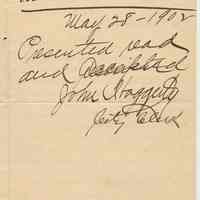          Doc 1: detail reverse City Clerk's file notes
   