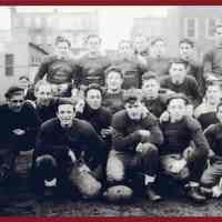 B+W digital print of photo of the Hoboken Wrens football team, Hoboken, October, 1941.