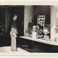 B+W photo of a Hoboken YMCA welding class display at Geismar Shop, Hoboken, n.d., Sept. 1941.