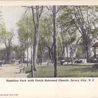 Postcard: Hamilton Park, Jersey City, NJ