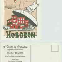 Postcard invitation to "A Taste of Hoboken," October 26, 1995.