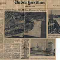 Newsclipping: Stevens Institute Plans $20-Million Research Complex. The New York Times, Real Estate, Sect. 8, Sept. 10, 1967.