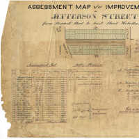          Assessment Map for the Improvements on Jefferson Street from Newark St. to First St., Hoboken, 1868. picture number 2
   