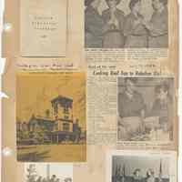          leaf 45 front: calendar 1950; 2 photos 1919, 1953; newsclippings 1953
   