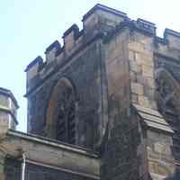          21: view northeast of SW corner of tower; chimney
   