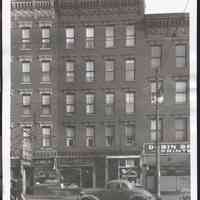 B&W photo of mixed-use apartment building at 113 Washington Street, Hoboken.