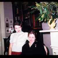 Color slide of Rita and another woman in Anita Heimbruch