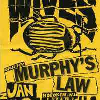 Sign/flier: Wives. Opening for Murphy
