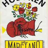 Political promotional sticker for Frank Marciano