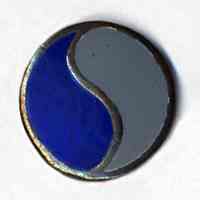 Insignia pin: U.S. Army, 29th Division, WWI, Frank Anthony Lannvier of Hoboken, 1917-1919.