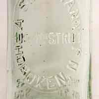          Bottle: A. Stahmann, 405 4th St., Hoboken, N.J. N.d., ca. 1892-1917. picture number 2
   