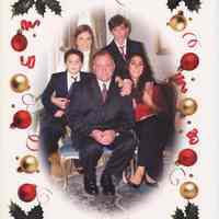 Photo Christmas holiday postcard from Mayor David Roberts and family, 618 Hudson St., Hoboken, no date [2004].