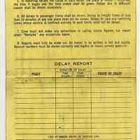          enclosure 4: Conrail Time Return & Delay Report, back
   