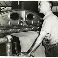 B+W photos, 18, of of R. Neumann & Co. leather manufacturing operations, Hoboken, n.d., ca. 1940-1955.