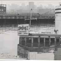 B+W Postcard: Drifters Restaurant, Hoboken, NJ
