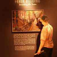 Digital images, 12, of exhibit, "Frank Hanavan: Painting the Town," at HHM, Hoboken, Sept. 14, 2003.