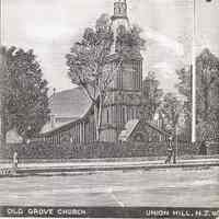 Postcard: Old Grove Church, Union Hill, NJ