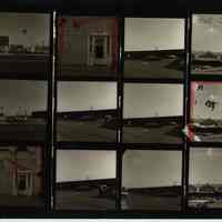 B+W negative contact sheet of images of Hoboken taken by John Conn. no date, [1976].