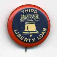 Button: Third Liberty Loan. [World War One, 1918.]