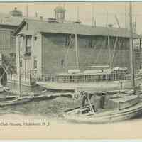 Postcard: Atlantic Yacht Club House, Hoboken, N.J. No date, circa 1901-1907.