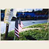 Color photo: "WW II Memorial" by John F. Conn. Hoboken, no date [2007].