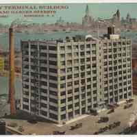 Postcard: Factory Terminal Building, 15th (extended) and Garden Streets, Hoboken, N.J. No date, circa 1910; unposted.