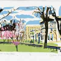 Print: Church Square Park. Artwork by Ricardo Roig, Hoboken, 2012.