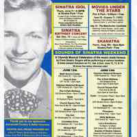 Poster: Celebrating the Sinatra Centennial; events June 2015.