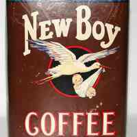 Can: New Boy Coffee. 1 lb. American Grocery Co., Hoboken, N.J., n.d., ca. 1925-1935.