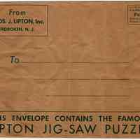          envelope - Lipton Jig-Saw Puzzle
   
