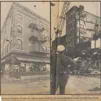          detail of photo from left article pg 1: fires at Madison House & Park Ave.
   