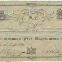 Certificate signed by C[ornelius]. V. Clickener (Hoboken