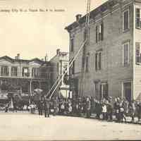 Postcard: Fire Department, Jersey City, NJ