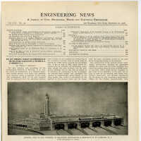          Article: The New Terminal Station and Ferryhouse of the Delaware, Lackawanna & Western R.R. at Hoboken, N.J.; Engineering News, V.56, N.12, Sept. 20, 1906. picture number 9
   