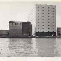 Digital image of B+W photo of the Hoboken waterfront, Hoboken, circa 1987.