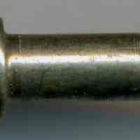          detail of maker's mark on pen head
   