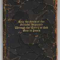 Prayer book imprinted: Earl F. Bosworth, 311 Willow Ave., Hoboken, N.J. N.d., ca.1925-1935.