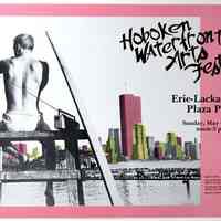 Poster: Hoboken Waterfront Arts Festival, Erie-Lackawanna Plaza, May 4, 1986.