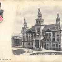 Postcard: City Hall, Jersey City, NJ