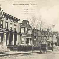 Postcard: Pacific Ave., Jersey City, NJ