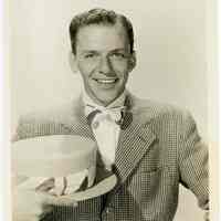 Sinatra photo: Frank Sinatra in costume for film "Take Me Out to the Ball Game"; studio publicity still, no date, circa April 1949.