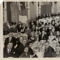          B+W group photo of Dinner Dance, Tootsie Roll Old Timers, Hotel Governor Clinton, New York, N.Y., December 27, 1952. picture number 3
   