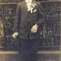 Sepia-tone copy photo of George Kirchgessner, ca. 10-12 years old, Hoboken, no date, ca. 1930.