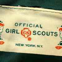 Official Girl Scout uniform, 2 piece, jacket and skirt, belong to Lee Raineri, Hoboken, no date, ca. 1960.