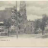 Postcard: Hudson St., Hoboken, N.J. No date, circa 1901-1907, unposted.