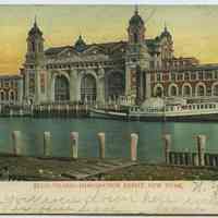 Postcard: Ellis Island - Immigrant Depot, New York. Postmarked N.Y., May 24, 1906.